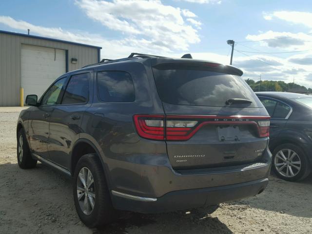 1C4RDJDG6EC976573 - 2014 DODGE DURANGO GRAY photo 3