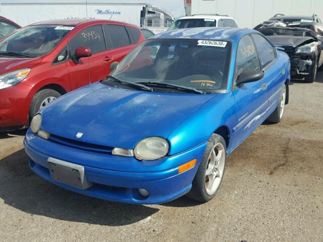 3B3ES47Y1XT534982 - 1999 DODGE NEON HIGHL BLUE photo 2