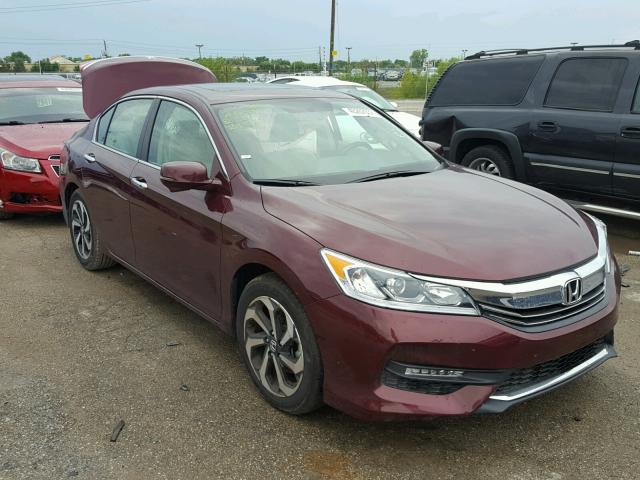 1HGCR2F73HA211610 - 2017 HONDA ACCORD MAROON photo 1