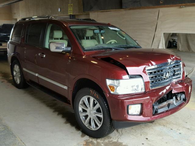 5N3ZA0NE8AN904467 - 2010 INFINITI QX56 BURGUNDY photo 1