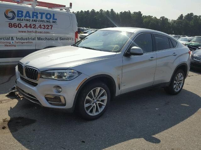 5UXKU2C55J0Z62276 - 2018 BMW X6 XDRIVE3 SILVER photo 2