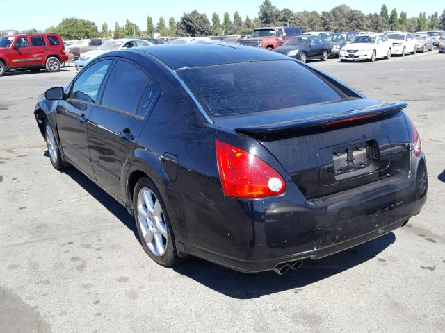 1N4BA41E05C826611 - 2005 NISSAN MAXIMA SE BLACK photo 3