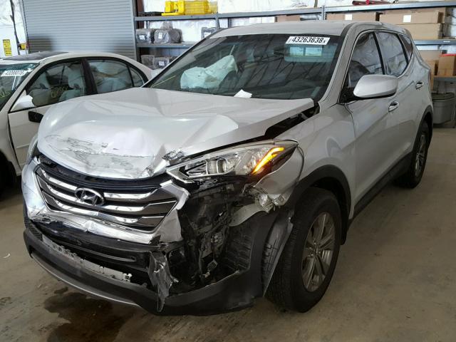 5XYZTDLB3DG016261 - 2013 HYUNDAI SANTA FE S SILVER photo 2