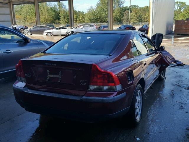 YV1RH59H842410667 - 2004 VOLVO S60 2.5T BURGUNDY photo 4