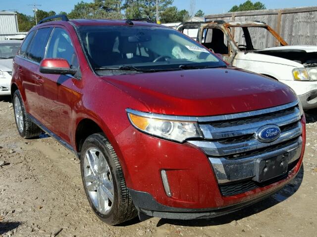 2FMDK3KCXDBA89032 - 2013 FORD EDGE LIMIT BURGUNDY photo 1