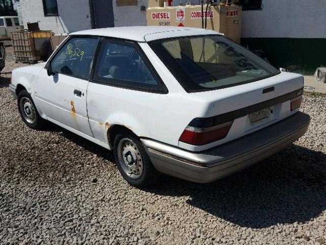 1FAPP9099LT108462 - 1990 FORD ESCORT PON WHITE photo 3