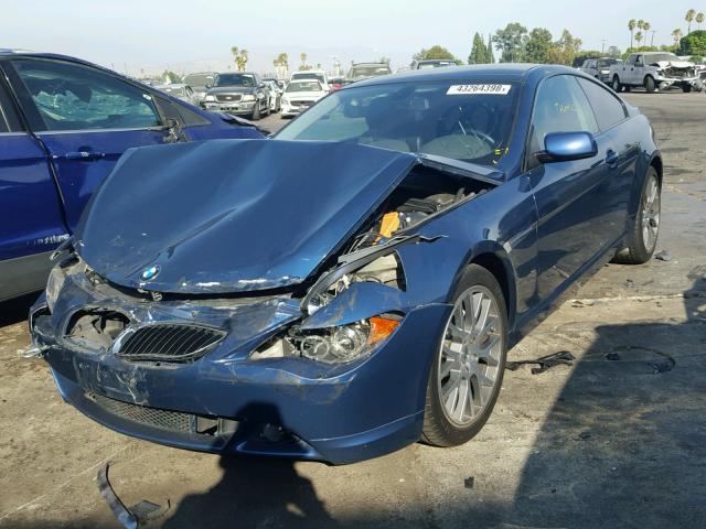 WBAEH73404B189018 - 2004 BMW 645 CI AUT BLUE photo 2