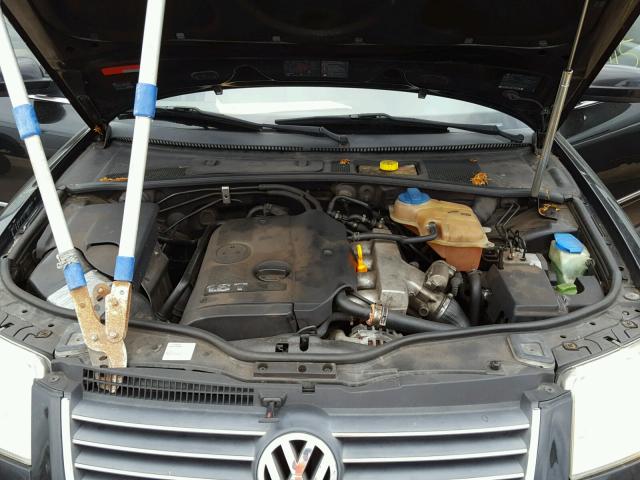 WVWPD63B22P042893 - 2002 VOLKSWAGEN PASSAT GLS BLACK photo 7