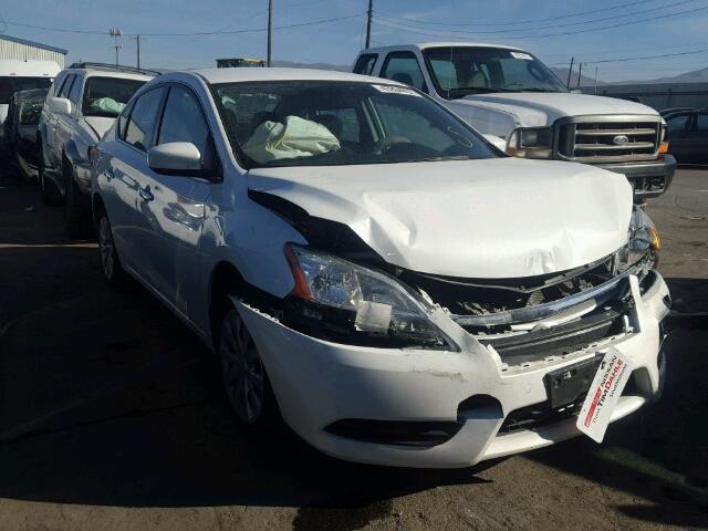 3N1AB7AP4EY275163 - 2014 NISSAN SENTRA S SILVER photo 1