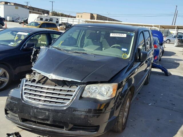 2A8HR44E29R530195 - 2009 CHRYSLER TOWN & COU BLACK photo 2