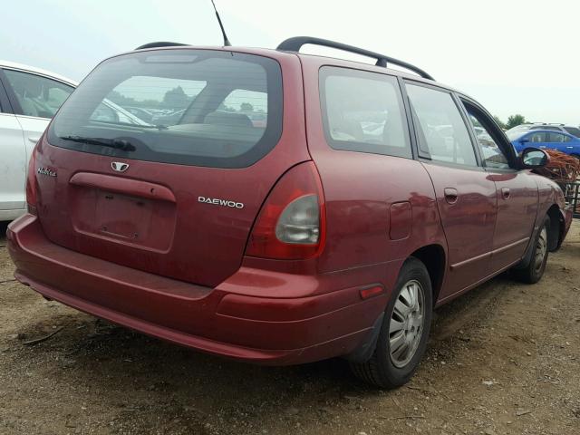 KLAJB82Z4YK537308 - 2000 DAEWOO NUBIRA CDX 栗色 照片 4