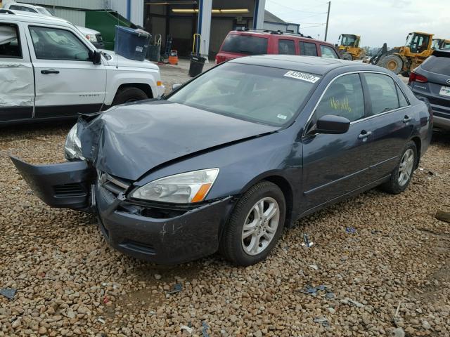 1HGCM56737A018033 - 2007 HONDA ACCORD EX GRAY photo 2