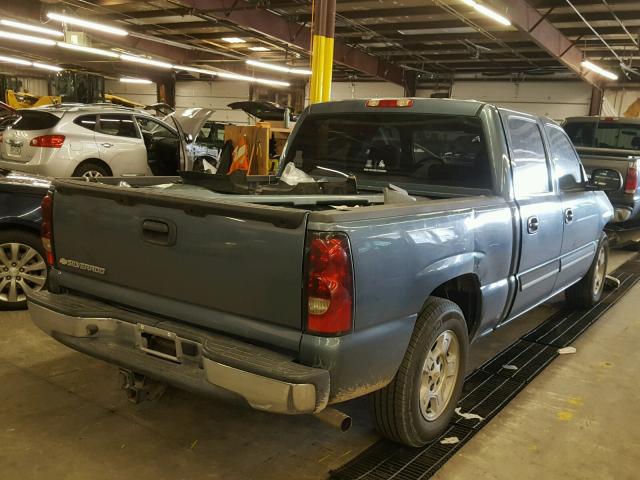 2GCEC13V571106405 - 2007 CHEVROLET SILVERADO BLUE photo 4