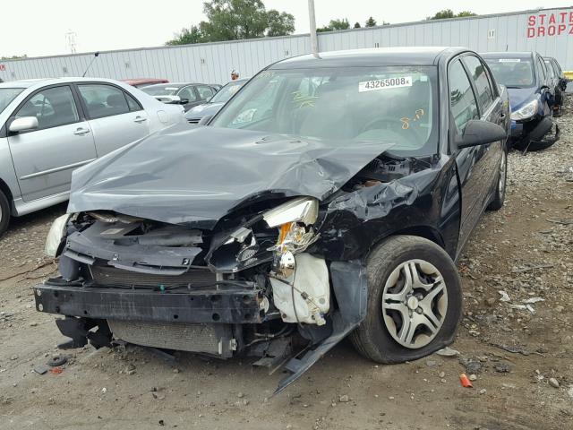 1G1ZS58F27F299014 - 2007 CHEVROLET MALIBU LS BLACK photo 2