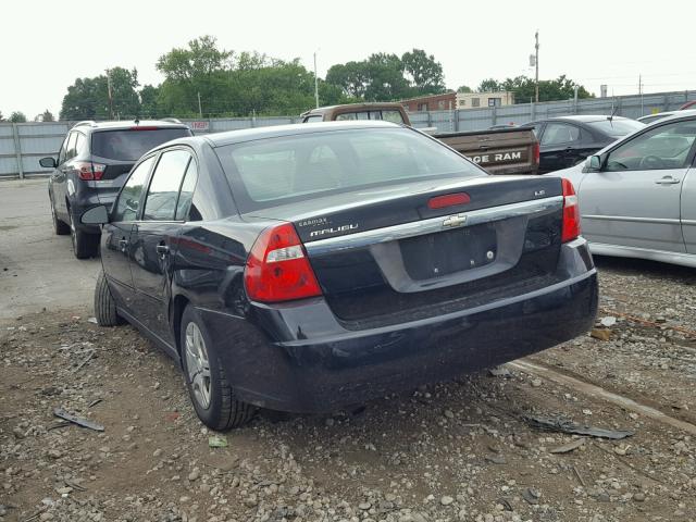 1G1ZS58F27F299014 - 2007 CHEVROLET MALIBU LS BLACK photo 3