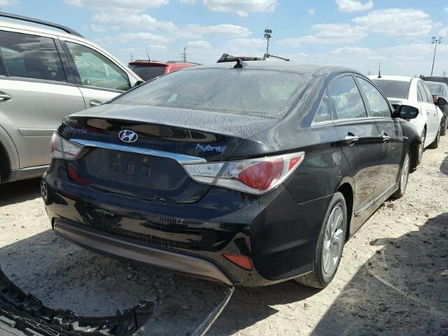 KMHEC4A44DA069081 - 2013 HYUNDAI SONATA HYB BLACK photo 4