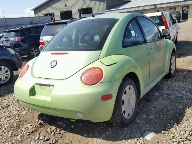 3VWCC21C9YM461230 - 2000 VOLKSWAGEN NEW BEETLE მწვანე ფოტო 4