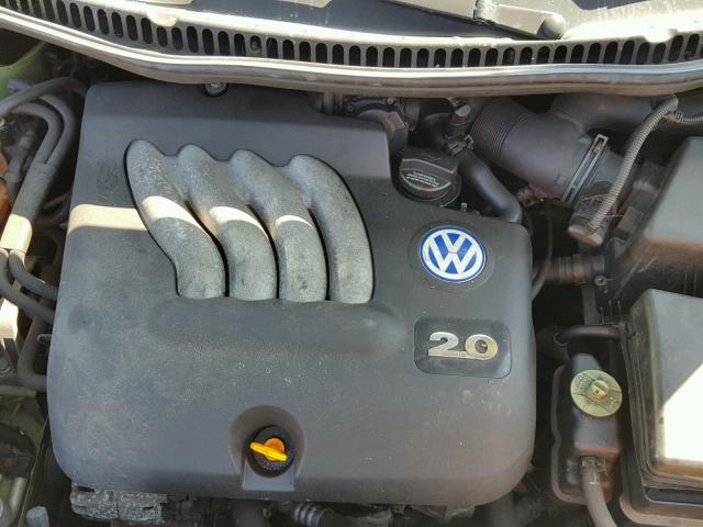 3VWCC21C9YM461230 - 2000 VOLKSWAGEN NEW BEETLE მწვანე ფოტო 7