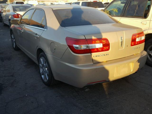 3LNHM26116R634070 - 2006 LINCOLN ZEPHYR BEIGE photo 3