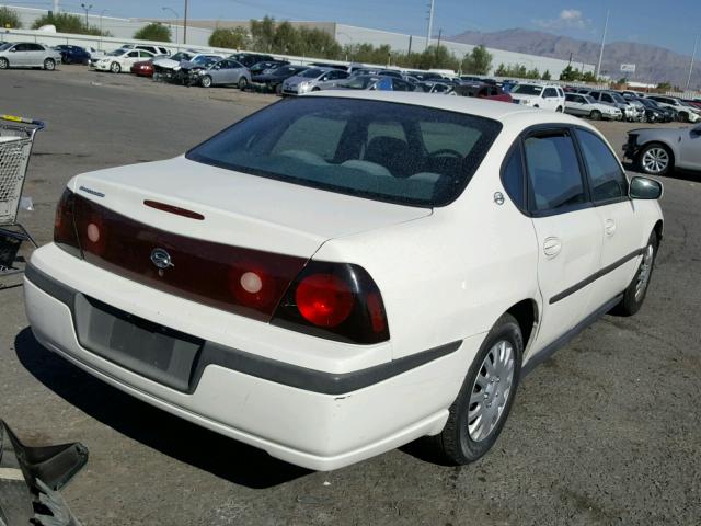 2G1WF52E959296835 - 2005 CHEVROLET IMPALA WHITE photo 4