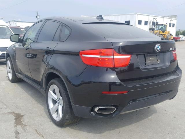 5UXFG8C54ALZ94730 - 2010 BMW X6 XDRIVE5 BLACK photo 3