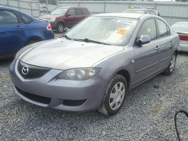 JM1BK12F251334445 - 2005 MAZDA 3 I GRAY photo 2