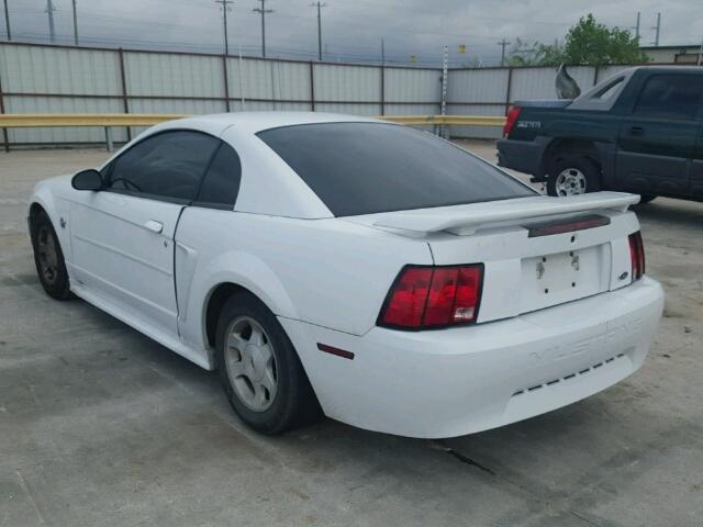 1FAFP40674F161603 - 2004 FORD MUSTANG WHITE photo 3