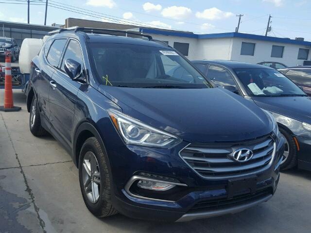 5XYZU3LB5HG423706 - 2017 HYUNDAI SANTA FE S BLUE photo 1