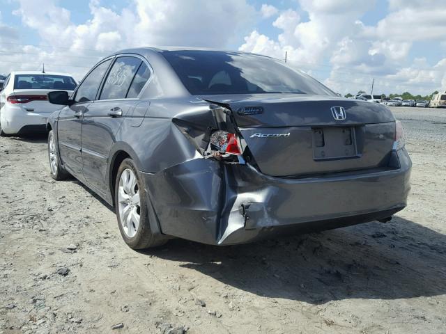 1HGCP26759A011612 - 2009 HONDA ACCORD EX GRAY photo 3