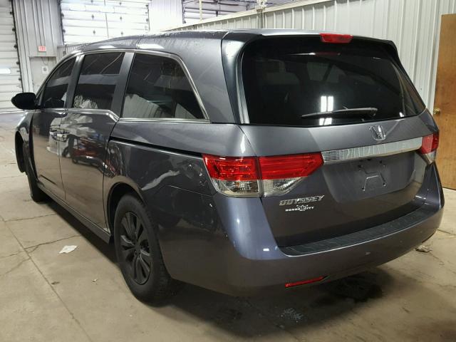 5FNRL5H44FB113348 - 2015 HONDA ODYSSEY EX GRAY photo 3