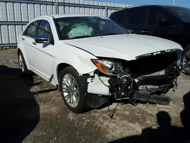 1C3CCBCG2DN757732 - 2013 CHRYSLER 200 LIMITE WHITE photo 1