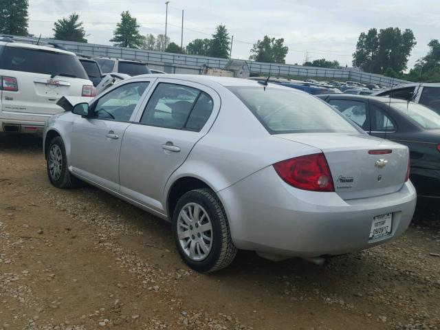 1G1AB5F53A7235878 - 2010 CHEVROLET COBALT LS SILVER photo 3