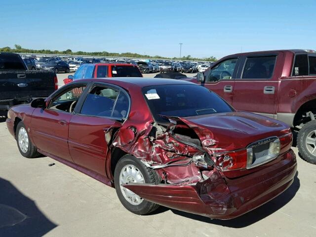 1G4HP54KX2U213584 - 2002 BUICK LESABRE CU BURGUNDY photo 3