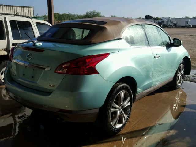 JN8AZ1FY6BW000795 - 2011 NISSAN MURANO CRO TEAL photo 4