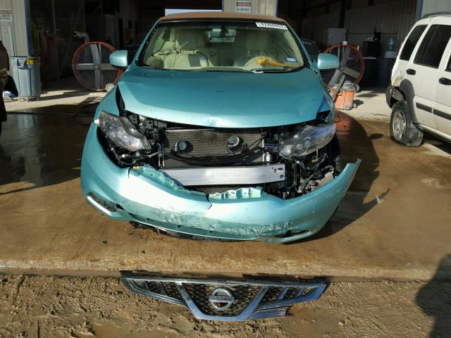 JN8AZ1FY6BW000795 - 2011 NISSAN MURANO CRO TEAL photo 9