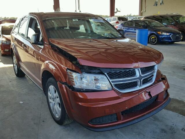 3C4PDCAB6ET268520 - 2014 DODGE JOURNEY ORANGE photo 1