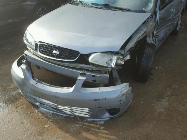 3N1CB51D62L620124 - 2002 NISSAN SENTRA SILVER photo 9