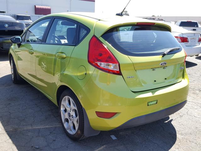 3FADP4FJ3BM165194 - 2011 FORD FIESTA SES GREEN photo 3