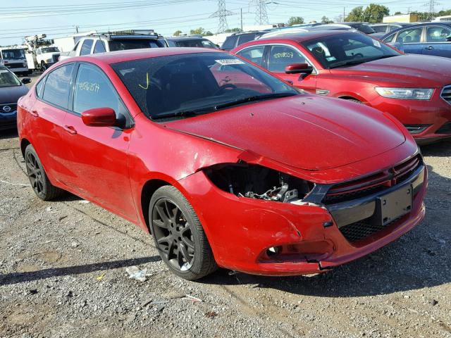 1C3CDFBH0DD700045 - 2013 DODGE DART SXT RED photo 1