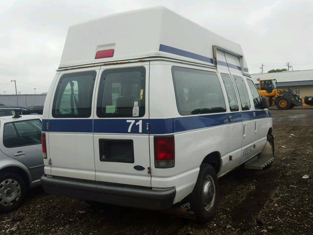 1FTNE24L85HA18925 - 2005 FORD ECONOLINE WHITE photo 4