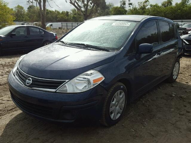 3N1BC1CP5CK292825 - 2012 NISSAN VERSA BLUE photo 2