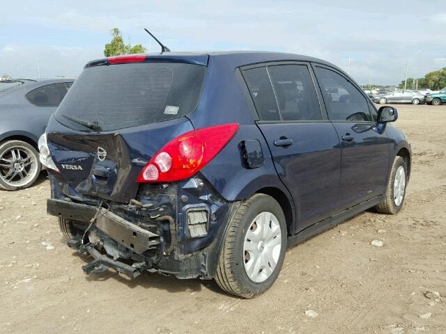 3N1BC1CP5CK292825 - 2012 NISSAN VERSA BLUE photo 4