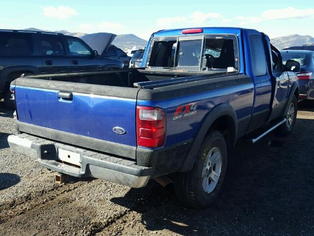 1FTZR45E74PA01328 - 2004 FORD RANGER SUP BLUE photo 4