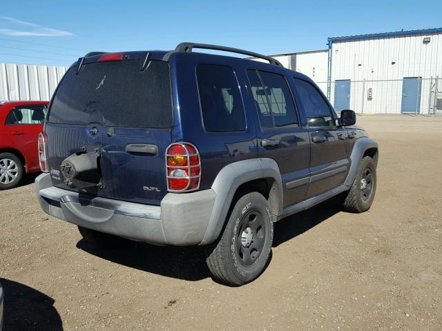 1J4GL48K66W172892 - 2006 JEEP LIBERTY SP BLUE photo 4