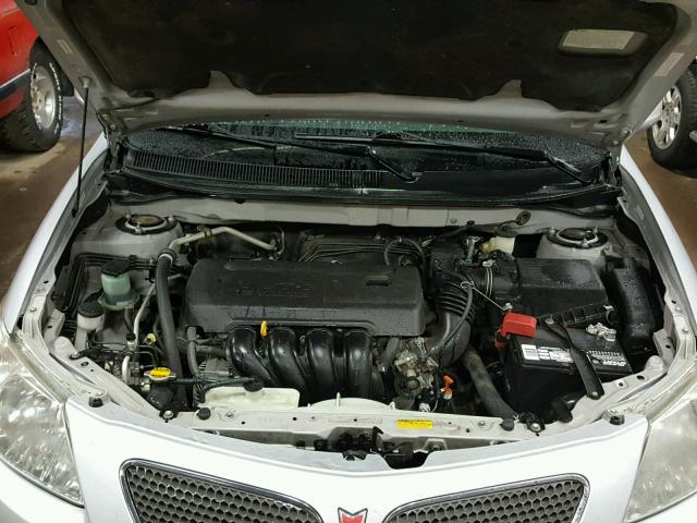 5Y2SM658X6Z432128 - 2006 PONTIAC VIBE SILVER photo 7