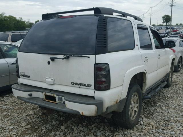 1GNEK13TX5R196454 - 2005 CHEVROLET TAHOE K150 WHITE photo 4