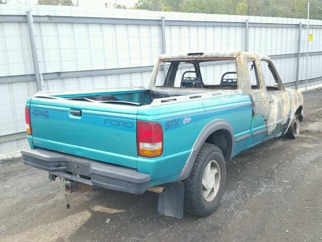 1FTCR15X2PPA62872 - 1993 FORD RANGER SUP GREEN photo 4