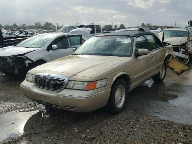 2MEFM74W7YX699838 - 2000 MERCURY GRAND MARQ GOLD photo 2