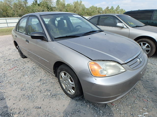 1HGES16541L024540 - 2001 HONDA CIVIC LX BEIGE photo 1