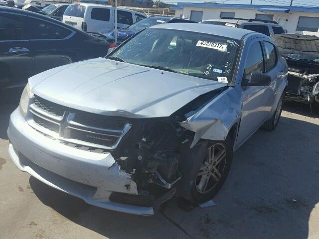 1C3CDZAB2DN564395 - 2013 DODGE AVENGER SE BLUE photo 2